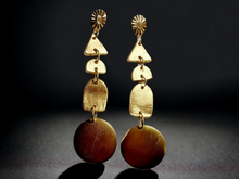 Load image into Gallery viewer, Handmade abstract clay earrings Kargo Fresh
