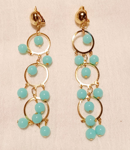 Handmade acrylic clip on hoop earrings Kargo Fresh