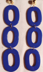 Handmade acrylic clip on hoop earrings Kargo Fresh