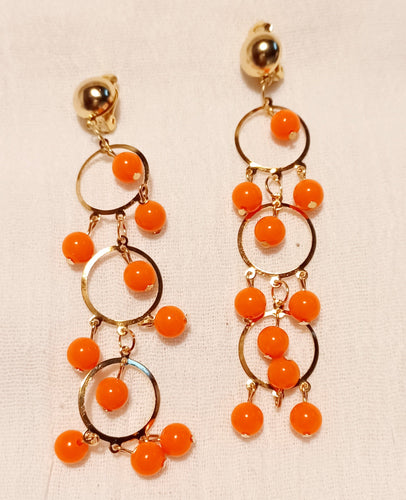 Handmade acrylic clip on hoop earrings Kargo Fresh