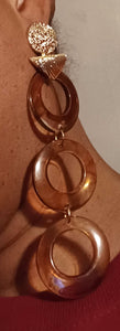 Handmade acrylic hoop earrings Kargo Fresh