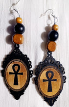 Load image into Gallery viewer, Handmade ankh cameo earrings Kargo Fresh
