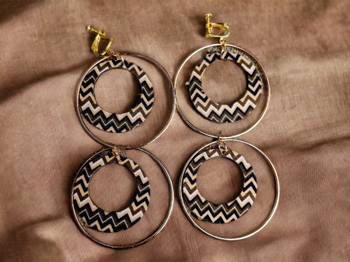 Handmade boho clip on hoops Kargo Fresh