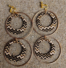 Load image into Gallery viewer, Handmade boho clip on hoops Kargo Fresh
