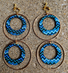 Handmade boho clip on hoops Kargo Fresh