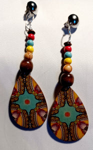 Handmade boho dangle clip on earrings Kargo Fresh