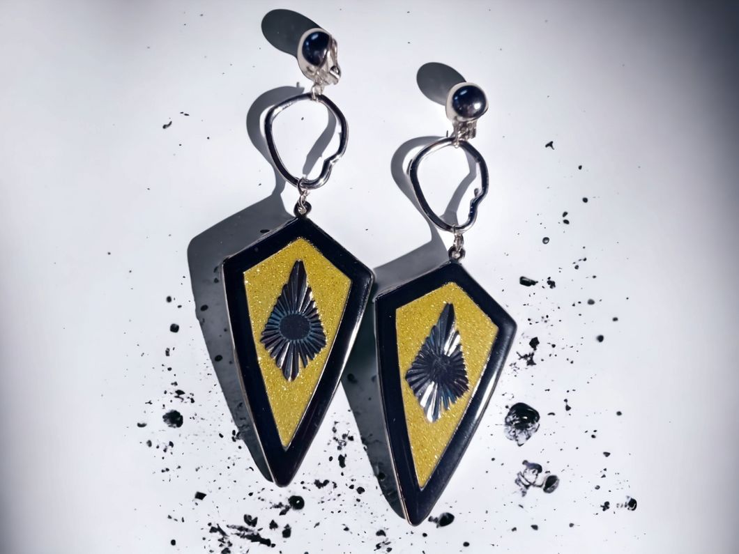 Handmade boho dangle clip on earrings Kargo Fresh