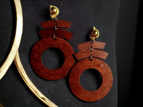 Handmade boho dangle clip on earrings Kargo Fresh