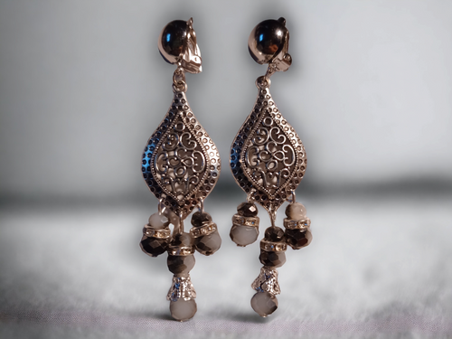 Handmade boho dangle clip on earrings Kargo Fresh