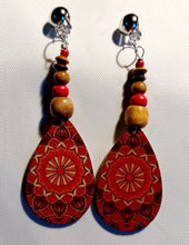 Load image into Gallery viewer, Handmade boho dangle clip on earrings Kargo Fresh
