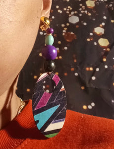 Handmade boho dangle clip on earrings Kargo Fresh