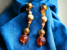 Load image into Gallery viewer, Handmade boho dangle clip ons Kargo Fresh
