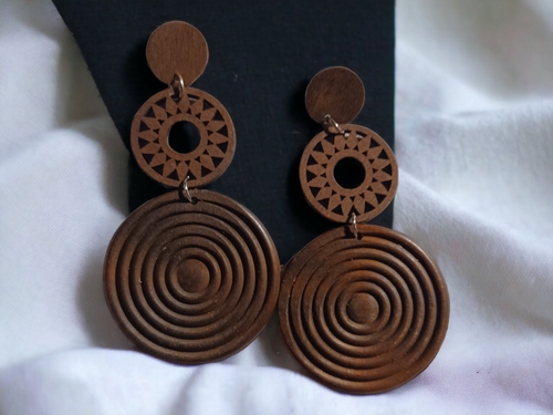 Handmade boho hoop clip on earrings Kargo Fresh