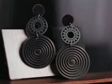 Load image into Gallery viewer, Handmade boho hoop earrings Kargo Fresh
