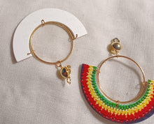 Load image into Gallery viewer, Handmade boho hoop earrings Kargo Fresh
