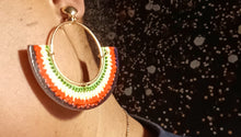 Load image into Gallery viewer, Handmade boho hoop earrings Kargo Fresh
