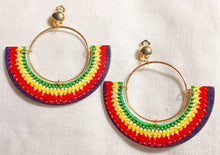 Load image into Gallery viewer, Handmade boho hoop earrings Kargo Fresh
