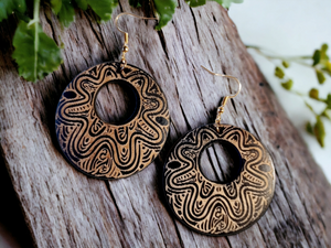 Handmade boho hoop earrings Kargo Fresh