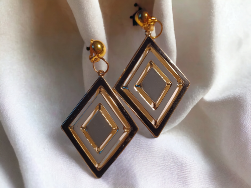 Handmade boho regal dangle clip on earrings Kargo Fresh