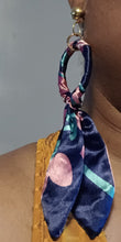 Load image into Gallery viewer, Handmade boho scarf hoop clip on earrings Kargo Fresh
