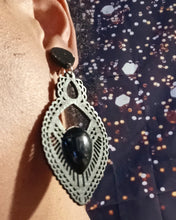 Load image into Gallery viewer, Handmade boho wood clip on earrings Kargo Fresh
