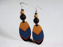 Load image into Gallery viewer, Handmade boho wooden earrings Kargo Fresh
