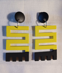 Handmade clip on adinkra symbol earrings Kargo Fresh