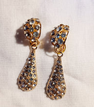 Load image into Gallery viewer, Handmade clip on rhinestone dangle earrings Kargo Fresh
