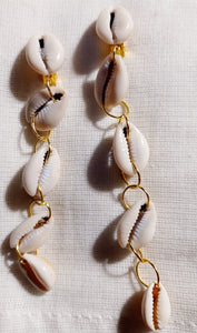 Handmade cowrie shell earrings Kargo Fresh