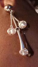 Load image into Gallery viewer, Handmade crystal dangle clip on Earrings Kargo Fresh
