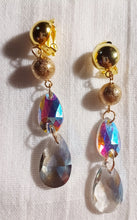 Load image into Gallery viewer, Handmade crystal dangle clip on earrings Kargo Fresh
