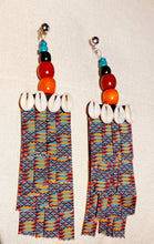 Load image into Gallery viewer, Handmade extra large Afrocentric Kente Design Earrings Kargo Fresh
