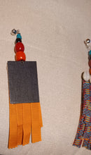 Load image into Gallery viewer, Handmade extra large Afrocentric Kente Design Earrings Kargo Fresh
