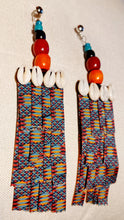 Load image into Gallery viewer, Handmade extra large Afrocentric Kente Design Earrings Kargo Fresh
