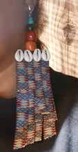 Load image into Gallery viewer, Handmade extra large Afrocentric Kente Design Earrings Kargo Fresh
