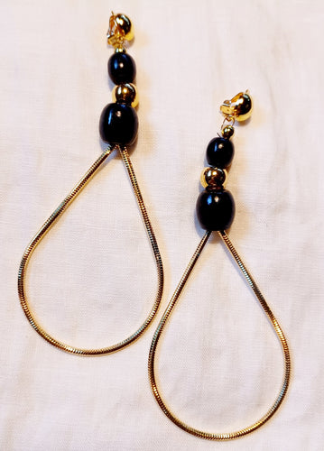 Handmade extra large Clip on hoop Earrings Kargo Fresh