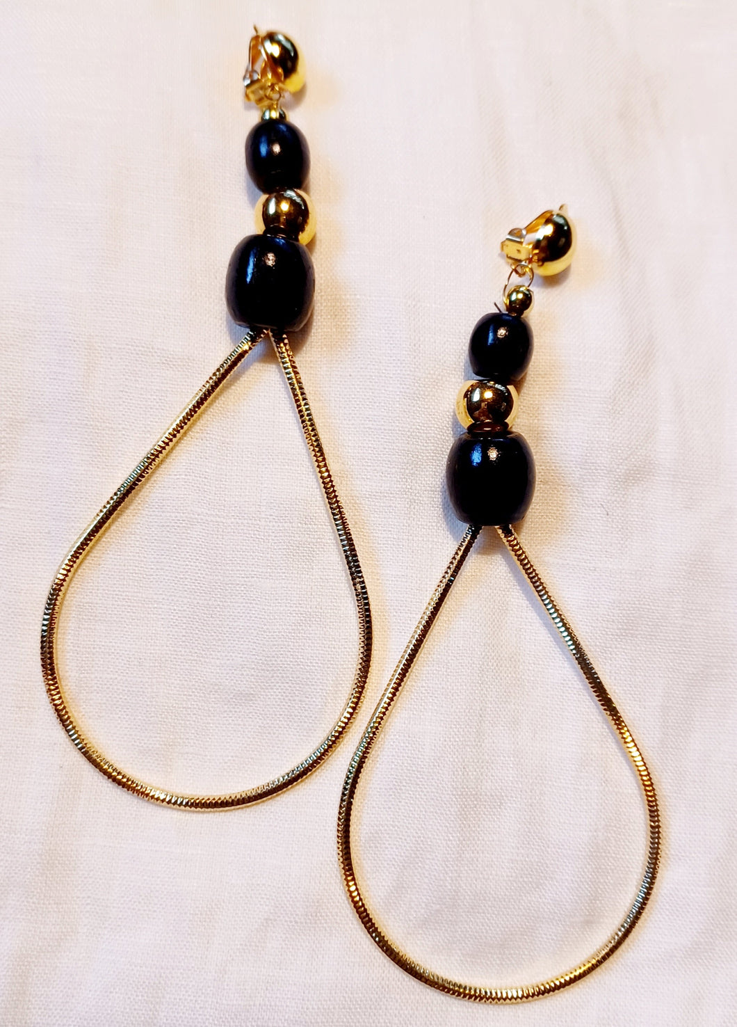 Handmade extra large Clip on hoop Earrings Kargo Fresh