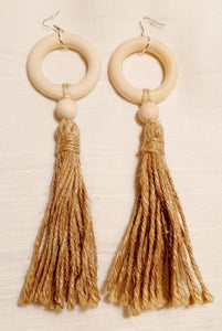 Handmade extra large boho tassel earrings Kargo Fresh