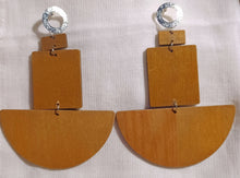 Load image into Gallery viewer, Handmade extra large geometric earrings Kargo Fresh
