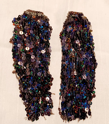 Handmade extra long sequin earrings Kargo Fresh