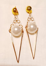 Load image into Gallery viewer, Handmade faux Pearl Clip On Earrings Kargo Fresh

