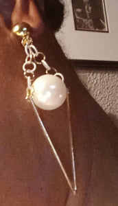 Handmade faux Pearl Clip On Earrings Kargo Fresh