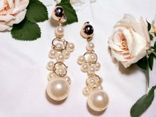 Load image into Gallery viewer, Handmade faux pearl clip on earrings Kargo Fresh
