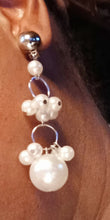 Load image into Gallery viewer, Handmade faux pearl clip on earrings Kargo Fresh
