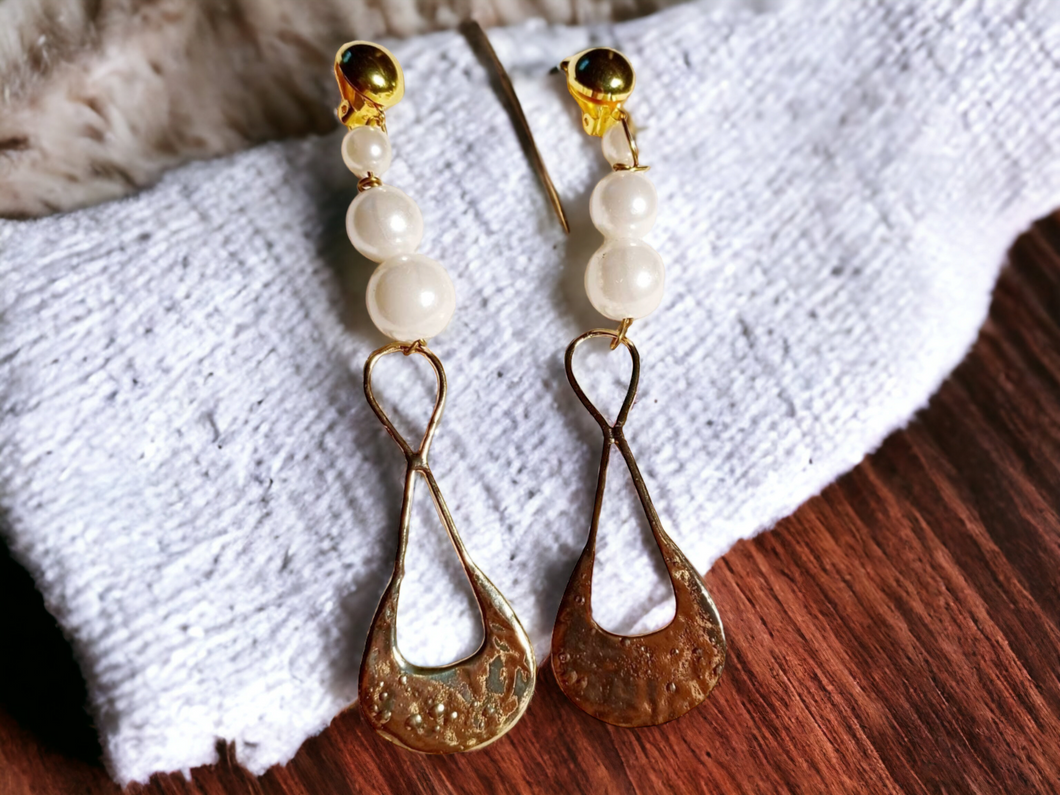 Handmade faux pearl earrings Kargo Fresh