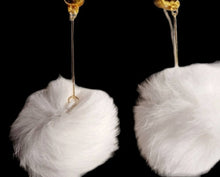 Load image into Gallery viewer, Handmade fur ball clip on earrings Kargo Fresh
