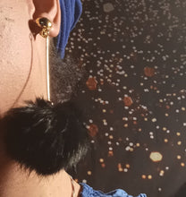 Load image into Gallery viewer, Handmade fur ball clip on earrings Kargo Fresh
