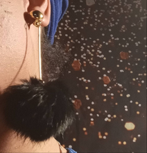Load image into Gallery viewer, Handmade fur ball clip on earrings Kargo Fresh
