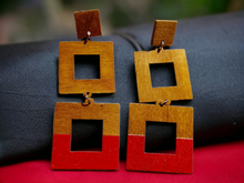 Load image into Gallery viewer, Handmade geometric boho earrings Kargo Fresh
