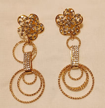 Load image into Gallery viewer, Handmade gold metal Multi Hoop Clip On Earrings Kargo Fresh
